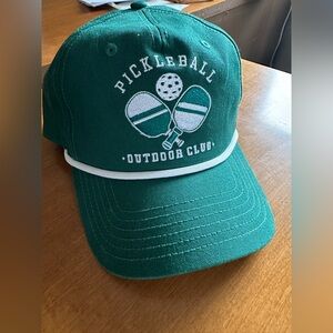 Green Pickleball Outdoor Club Hat~Retro~Snapback
